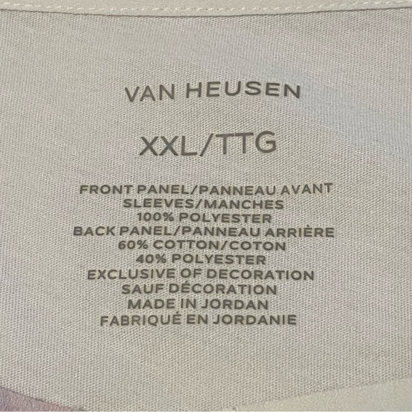 VAN HEUSEN / Watermelon Novelty Print Short Sleeve Blouse Size XXL - Picture 3 of 8